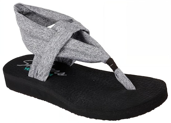 (Women) Skechers Meditation-Studio Kicks Slip-On Sandal 'Grey Black' 38615-GRY Lookbook (Women) Skechers Meditation-Studio Kicks Slip-On Sandal 'Grey Black' 38615-GRY