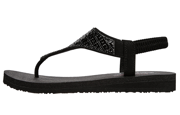(Women) Skechers Meditation-Sweet Rock 'Black Slip-On' 119293-BBK
