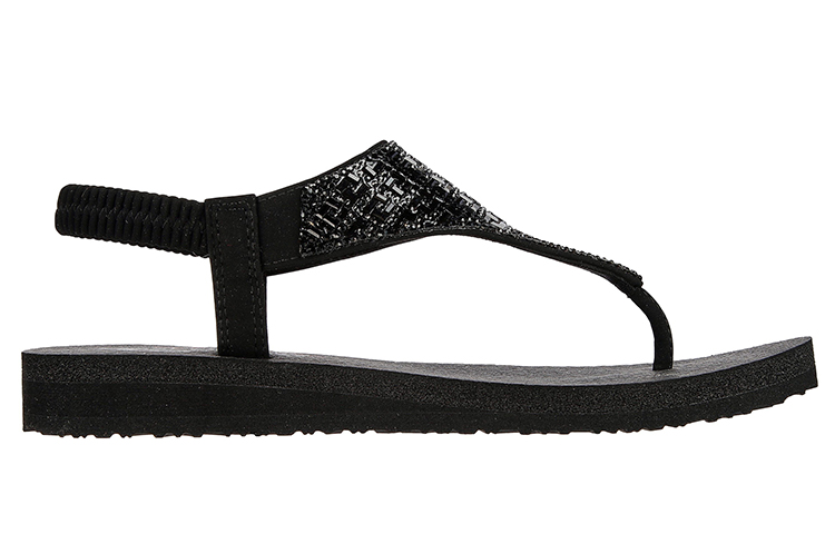 Order (W) Skechers Meditation-Sweet Rock 'Hitam Slip-On' 119293-BBK