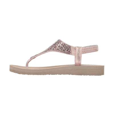 (W) Skechers Meditation-Sweet Rock 'Pink Slip-On'