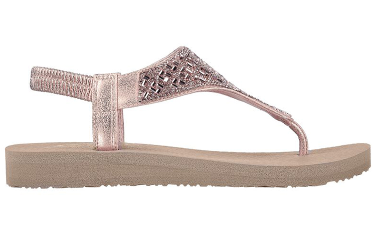Order (W) Skechers Meditation-Sweet Rock 'Pink Slip-On Wanita' 119293-RSGD
