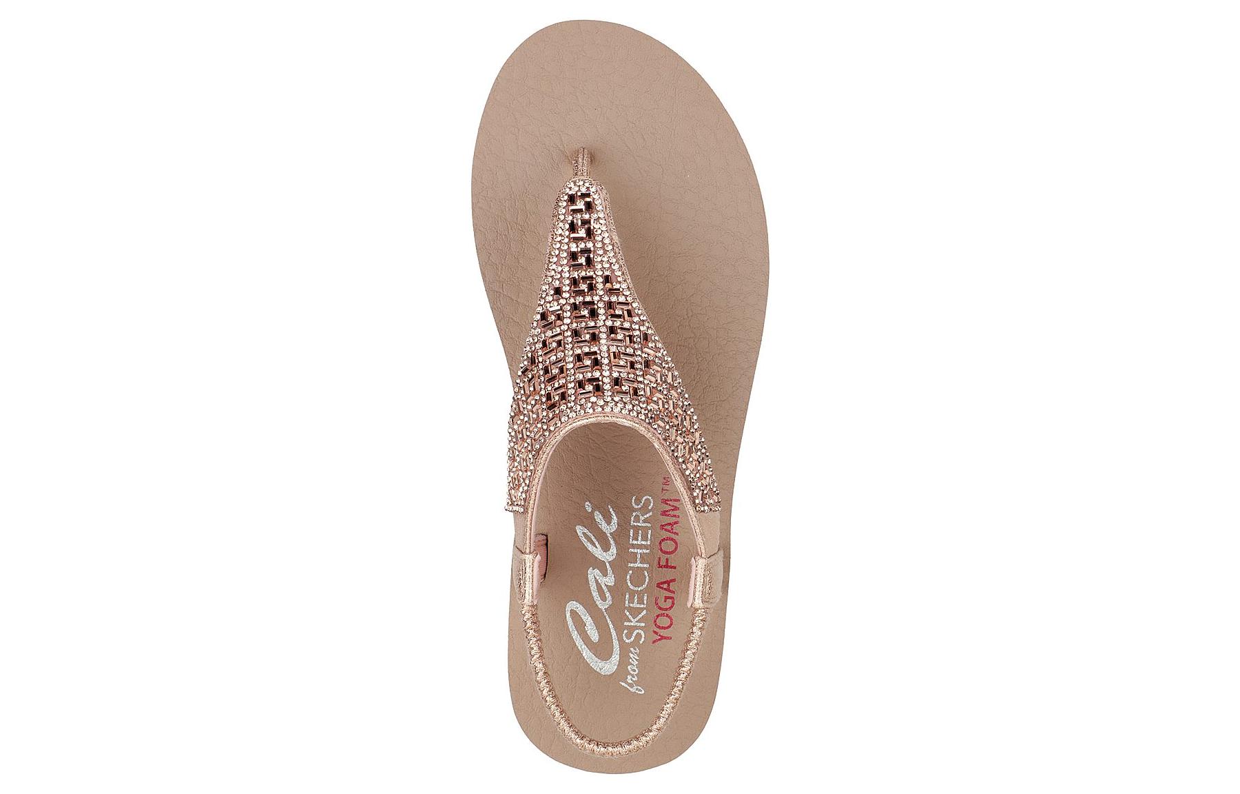 Lookbook Skechers 冥想系列-甜美岩石 一脚蹬女款凉鞋 粉色