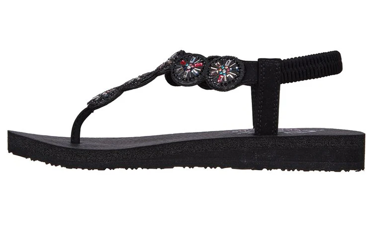 women-skechers-meditation-sweet-sparkle-black-slip-on-119291-bkmt