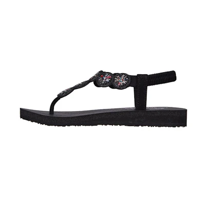 (W) Skechers Meditation-Sweet Sparkle 'Black Slip-On'