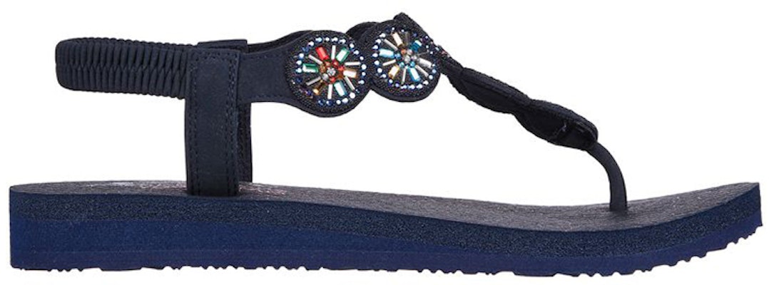 (W) Skechers Meditation Sweet Sparkle 'Biru' Sandal Wanita 119291-NVMT Order (W) Skechers Meditation Sweet Sparkle 'Biru' Sandal Wanita 119291-NVMT