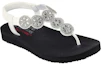 Lookbook (W) Skechers Meditation-Sweet Sparkle Slip-On 'Hitam Putih' 119291-WHT