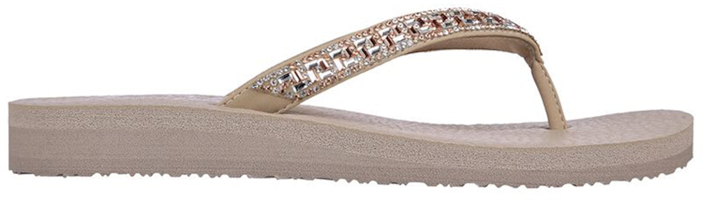 Skechers Meditation 夾趾運動拖鞋 女款 灰褐色 Order Skechers Meditation 夾趾運動拖鞋 女款 灰褐色
