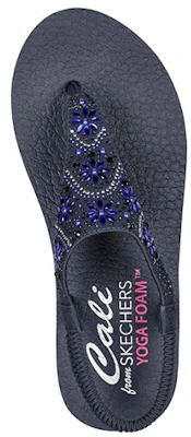 (W) Skechers Meditation 'Sandalia Azul con Correa Slingback de Moda' 119290-NVY Shop (W) Skechers Meditation 'Sandalia Azul con Correa Slingback de Moda' 119290-NVY