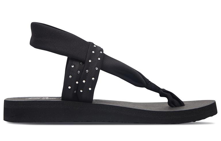 Order (W) Skechers Meditation 'Sandal Tali Modis Hitam' 38612-BLK