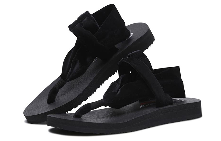 Lookbook (Women) Skechers Meditation Sandal 'All Black' 31551-BBK