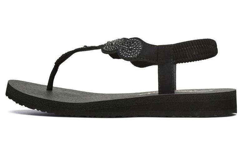 (Women) Skechers Meditation Sandal 'All Black' 31755-BBK