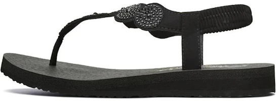 (Women) Skechers Meditation Sandal 'All Black' 31755-BBK (Women) Skechers Meditation Sandal 'All Black' 31755-BBK