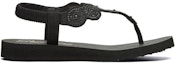 Order (W) Skechers Sandal Meditasi 'All Black' 31755-BBK
