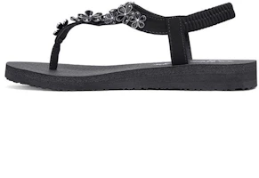 (Women) Skechers Meditation Sandal 'All Black' 32922-BBK (Women) Skechers Meditation Sandal 'All Black' 32922-BBK