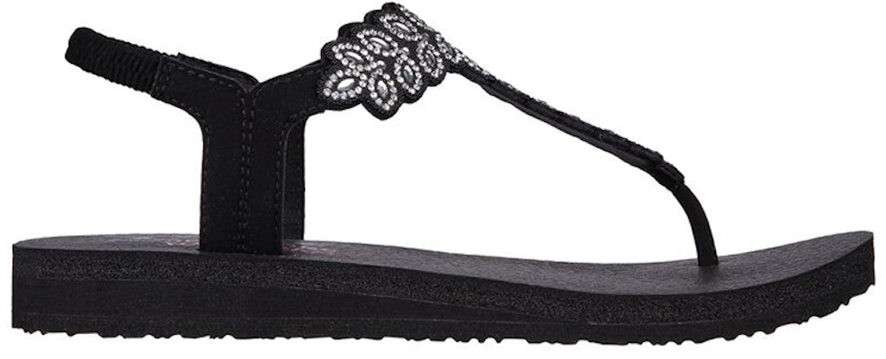 (W) (女性用)スケッチャーズ メディテーション サンダル 'ブラック&ホワイト' 119311-BLK 119311-BLK Order (W) (女性用)スケッチャーズ メディテーション サンダル 'ブラック&ホワイト' 119311-BLK 119311-BLK