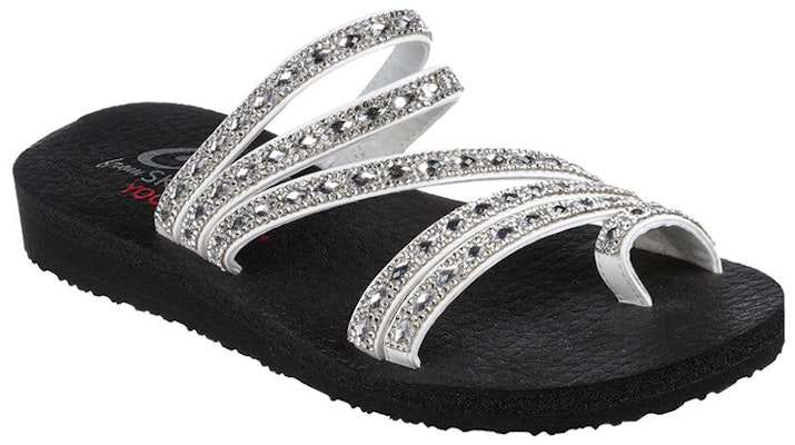 (Women) Skechers Meditation Sandal 'Black and White' 119287-WHT Lookbook (Women) Skechers Meditation Sandal 'Black and White' 119287-WHT