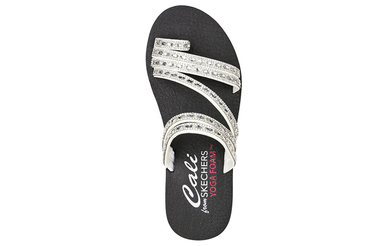 Shop (W) Skechers Sandal Meditasi 'Hitam dan Putih' 119287-WHT