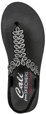 (Women) Skechers Meditation Sandal 'Black and White' 119311-BLK Shop (Women) Skechers Meditation Sandal 'Black and White' 119311-BLK
