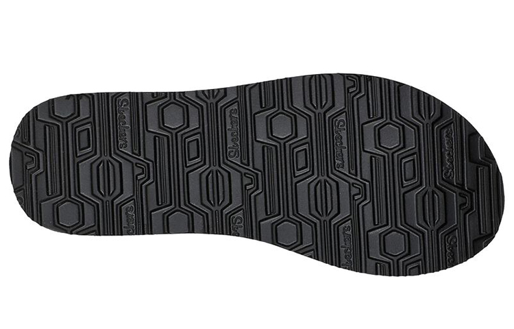 Purchase (Women) Skechers Meditation Sandal 'Black and White' 119311-BLK