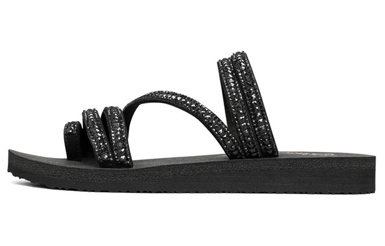 (Women) Skechers Meditation Sandal 'Black Fashion' 31761-BBK