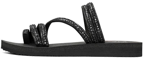 (Women) Skechers Meditation Sandal 'Black Fashion' 31761-BBK (Women) Skechers Meditation Sandal 'Black Fashion' 31761-BBK