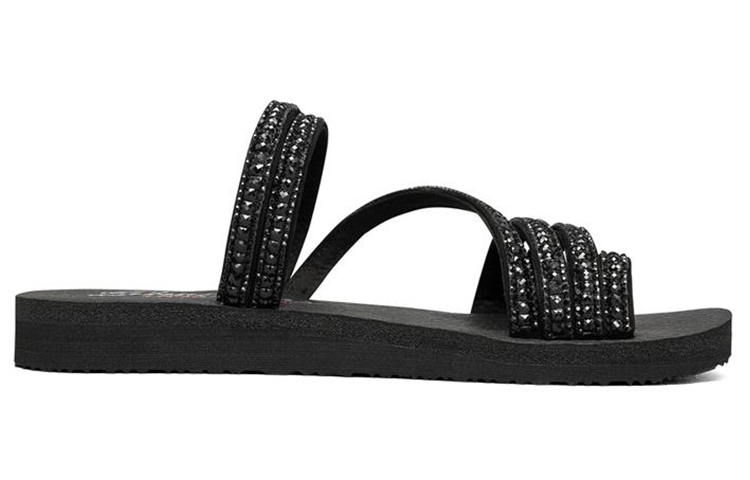 Order Skechers Meditation 時尚運動拖鞋 女款 黑色