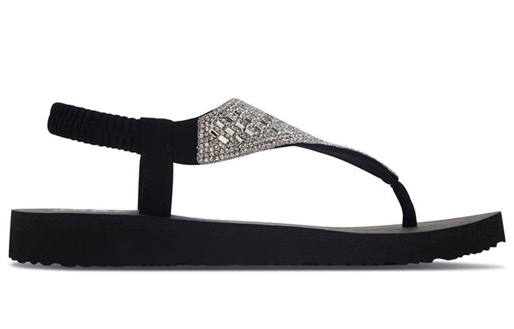 Order Skechers Meditation 時尚背帶式涼鞋 女款 黑色