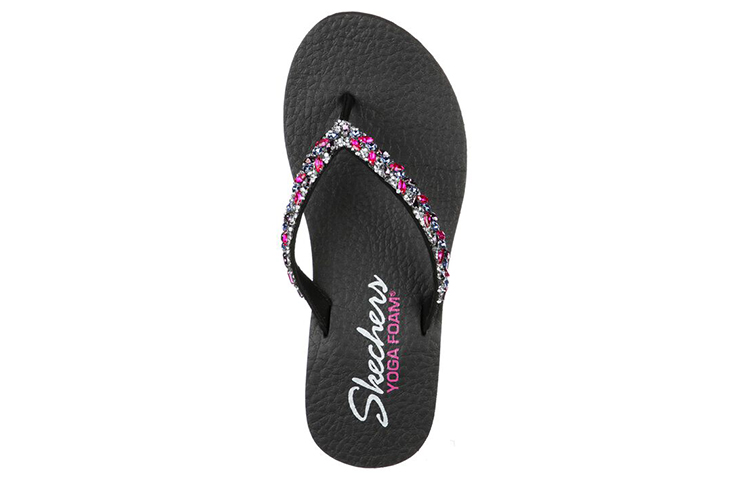 Lookbook (W) Skechers Sandal Meditasi 'Pelangi Hitam' 119135-BKMT