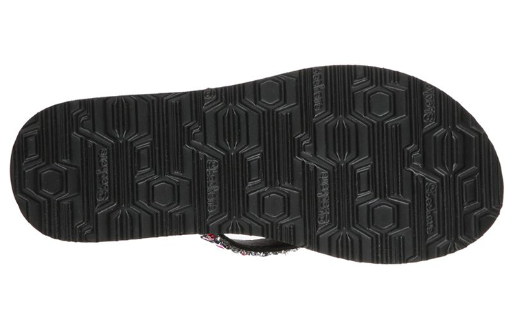 Shop (Women) Skechers Meditation Sandal 'Black Rainbow' 119135-BKMT
