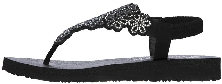 women-skechers-meditation-sandal-black-silver-119138-bksl