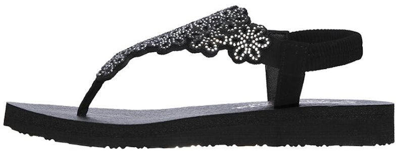 (W) Skechers 冥想凉鞋 '黑银色' 119138-BKSL Buy (W) Skechers 冥想凉鞋 '黑银色' 119138-BKSL