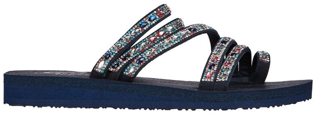 (Women) Skechers Meditation Sandal 'Blue Fashion' 119287-NVMT Order (Women) Skechers Meditation Sandal 'Blue Fashion' 119287-NVMT