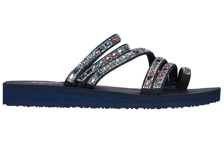 Order (W) Skechers Sandal Meditasi 'Blue Fashion' 119287-NVMT