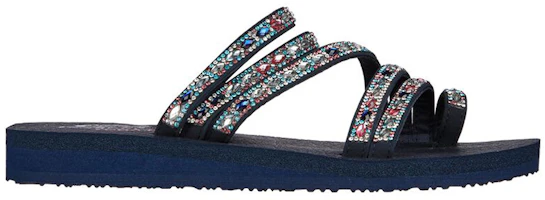 Order Skechers 冥想 时尚拖鞋 女款 蓝