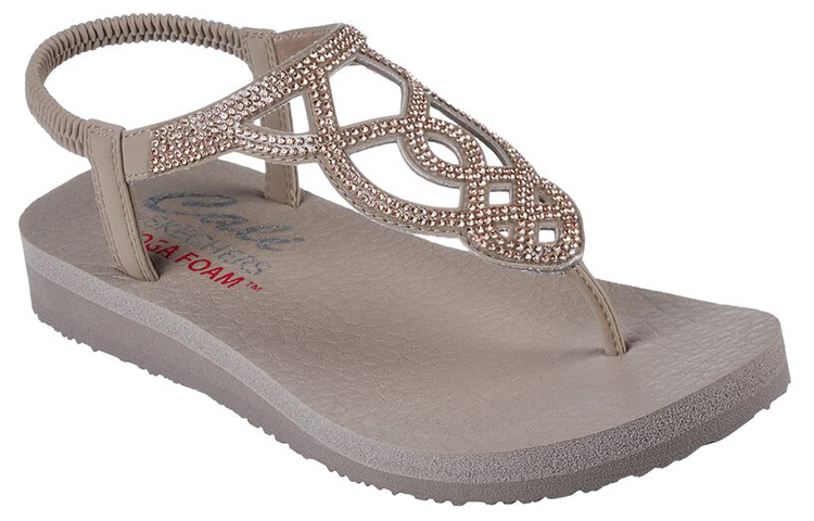 Lookbook (Women) Skechers Meditation Sandal 'Brown' 119157-TPE
