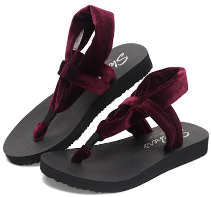(W) Sandal Skechers Meditation 'Burgundy Fashion' 31551-WINE Lookbook (W) Sandal Skechers Meditation 'Burgundy Fashion' 31551-WINE