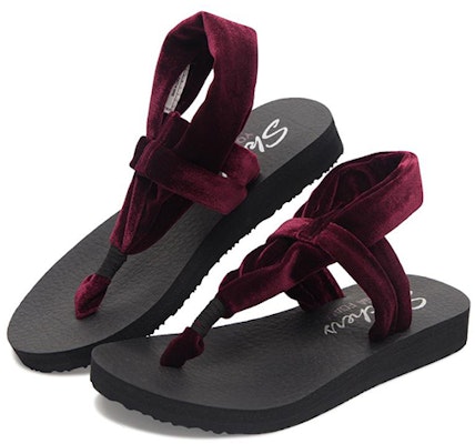 (Women) Skechers Meditation Sandal 'Burgundy Fashion' 31551-WINE Lookbook (Women) Skechers Meditation Sandal 'Burgundy Fashion' 31551-WINE