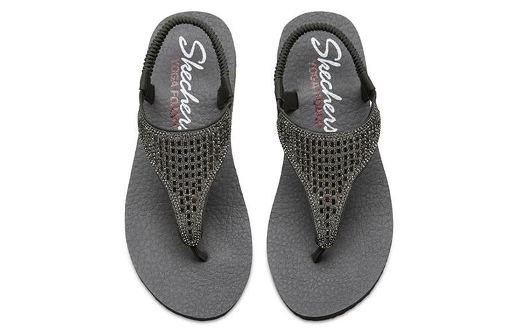 Shop (Women) Skechers Meditation Sandal 'Charcoal Gray' 31560-CCL