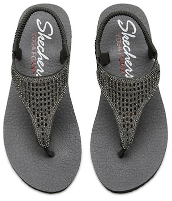 (Women) Skechers Meditation Sandal 'Charcoal Gray' 31560-CCL Shop (Women) Skechers Meditation Sandal 'Charcoal Gray' 31560-CCL