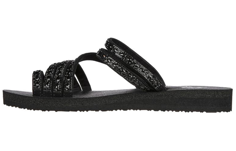 (Women) Skechers Meditation Sandal 'Fashion Black' 119287-BBK