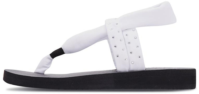 (Women) Skechers Meditation Sandal 'Fashion Strap White' 38612-WHT Buy (Women) Skechers Meditation Sandal 'Fashion Strap White' 38612-WHT