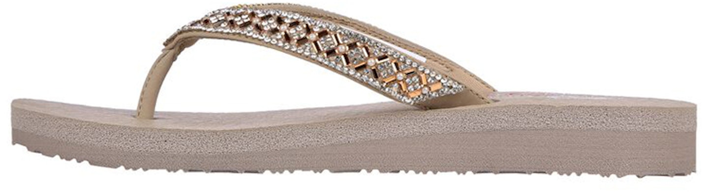 (Women) Skechers Meditation Sandal 'Grey' 119136-TPE Buy (Women) Skechers Meditation Sandal 'Grey' 119136-TPE