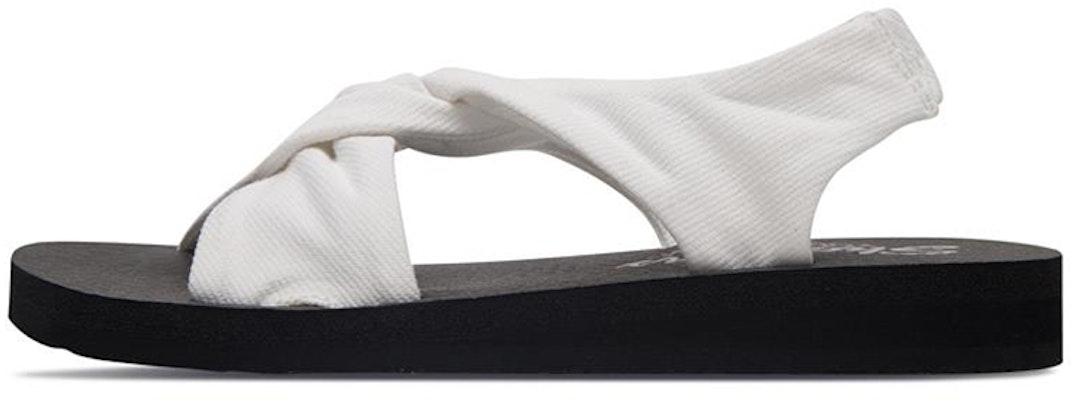 (Women) Skechers Meditation Sandal 'White' 31555-WHT Buy (Women) Skechers Meditation Sandal 'White' 31555-WHT