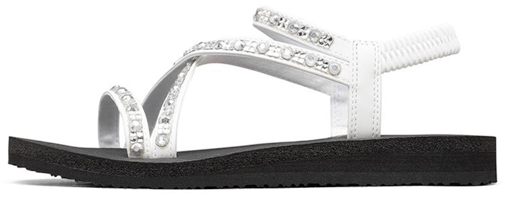 (Women) Skechers Meditation Sandal 'White Fashion' 119144-WHT Buy (Women) Skechers Meditation Sandal 'White Fashion' 119144-WHT