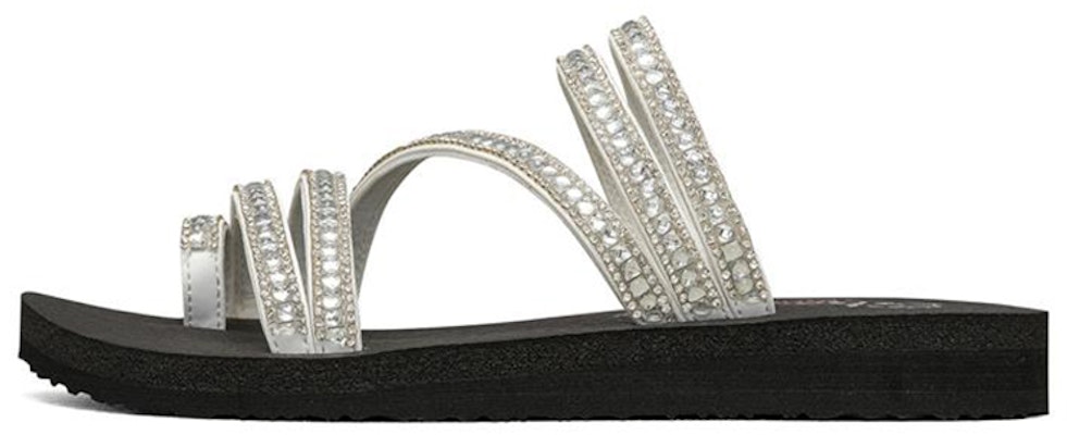 (Women) Skechers Meditation Sandal 'White Fashion' 31761-WHT Buy (Women) Skechers Meditation Sandal 'White Fashion' 31761-WHT