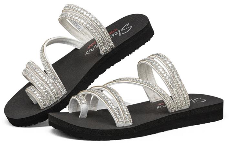 Lookbook (W) Skechers Sandal Meditasi 'Putih Fashion' 31761-WHT
