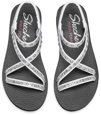 (Women) Skechers Meditation Sandal 'White Fashion' 119144-WHT Shop (Women) Skechers Meditation Sandal 'White Fashion' 119144-WHT