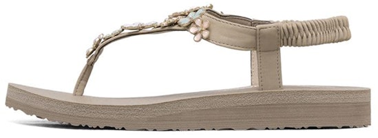 (Women) Skechers Meditation Sandals 'Natural' 32922-TPMT (Women) Skechers Meditation Sandals 'Natural' 32922-TPMT