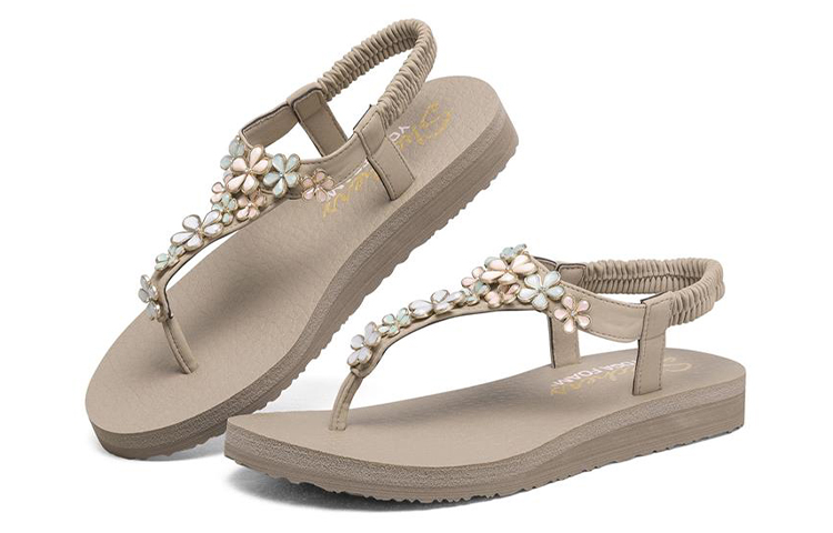 Lookbook (Women) Skechers Meditation Sandals 'Natural' 32922-TPMT