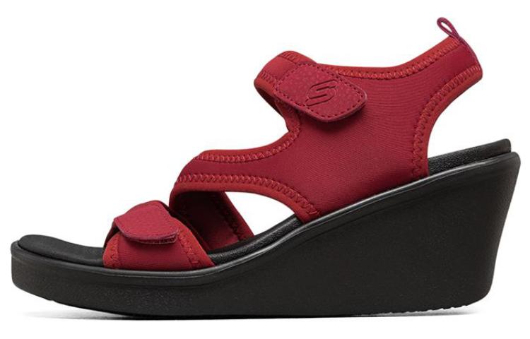 (Women) Skechers Meditation Sandals 'Red' 33213-RED